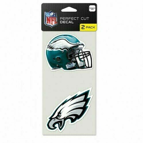 Philadelphia Eagles 4" x 8" Perfect Cut 2 Piece Decal