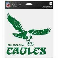 Philadelphia Eagles Retro 8" x 8" Perfect Cut Color Decal