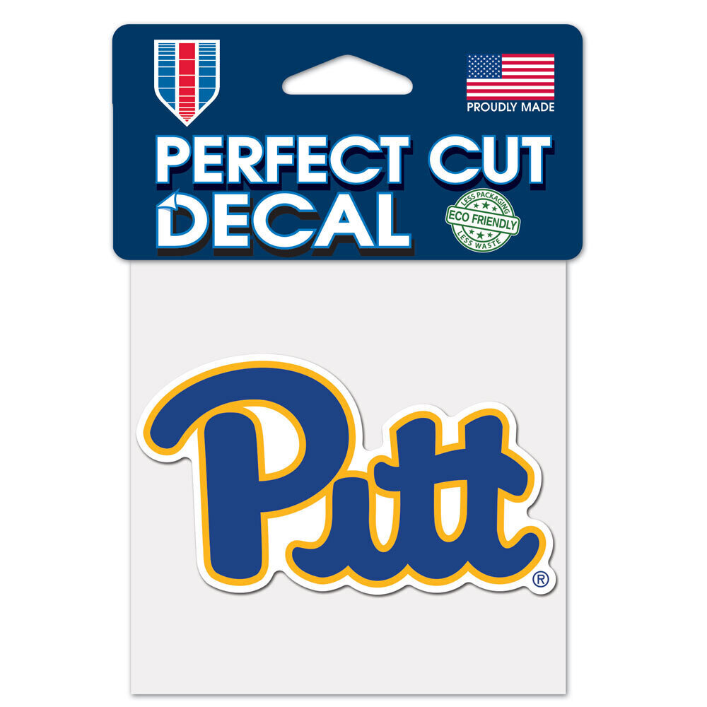 Pitt Panthers 4" x 4" Perfect Cut Color Decal