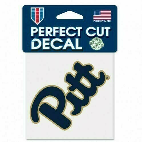 Pitt Panthers Retro 4" x 4" Perfect Cut Color Decal