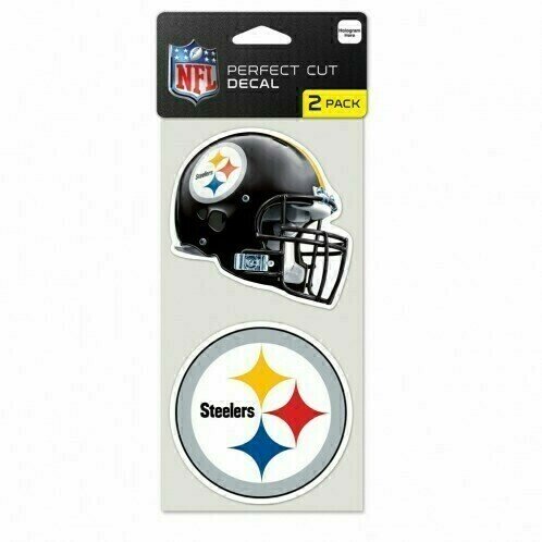 Pittsburgh Steelers 4" x 8" Perfect Cut 2 Piece Decal