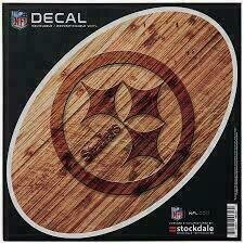 Pittsburgh Steelers 6" x 6" Repositionable Wood Decal