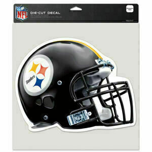 Pittsburgh Steelers Helmet 8 x 8 Perfect Cut Color Decal