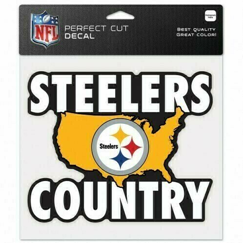 Pittsburgh Steelers Country 8" x 8" Perfect Cut Color Decal