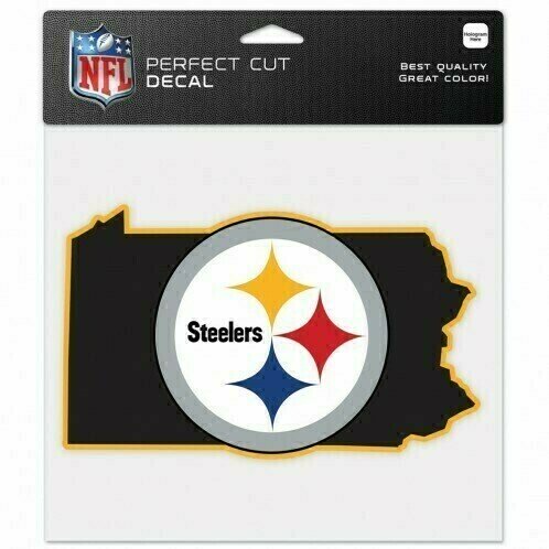 Pittsburgh Steelers State 8" x 8" Perfect Cut Color Decal