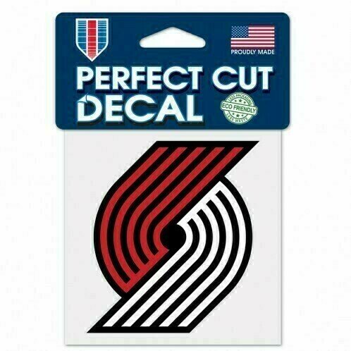 Portland Trail Blazers 4" x 4" Perfect Cut Color Decal