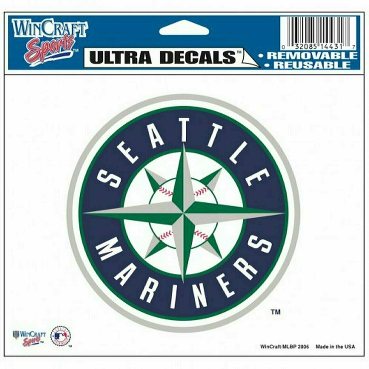 Seattle Mariners 4.5" x 5.75" Multi-Use Decal