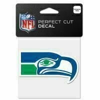 Seattle Seahawks Retro 4" x 4" Perfect Cut Color Decal