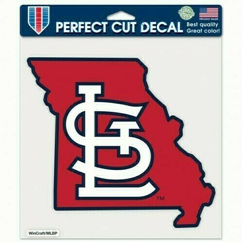 St. Louis Cardinals State 8" x 8" Perfect Cut Color Decal