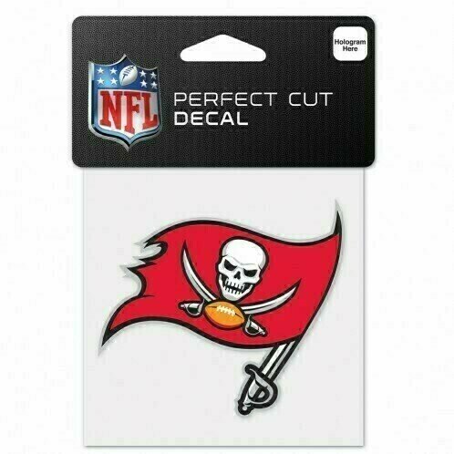 Tampa Bay Buccaneers 4" x 4" Perfect Cut Color Decal