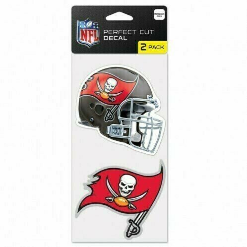 Tampa Bay Buccaneers 4" x 8" Perfect Cut 2 Piece Decal