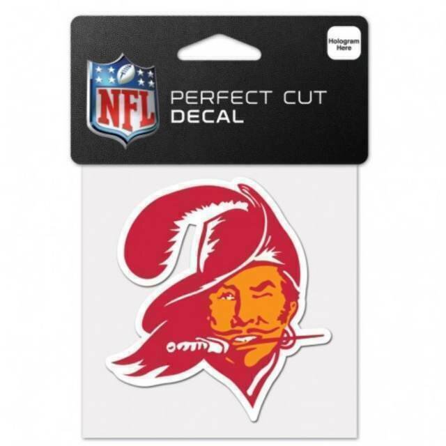 Tampa Bay Buccaneers Retro 4" x 4" Perfect Cut Color Decal