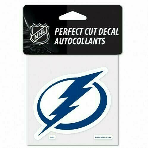 Tampa Bay Lightning Logo 4" x 4" Perfect Cut Color Decal