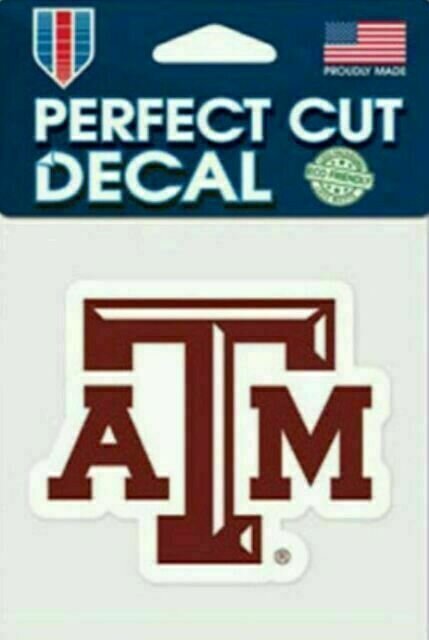 Texas A&M Aggies 4" x 4" Perfect Cut Color Decal