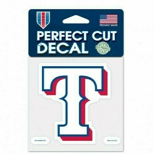 Texas Rangers 4" x 4" Perfect Cut Color Decal