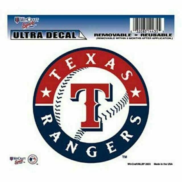 Texas Rangers 4.5" x 5.75" Multi-Use Decal