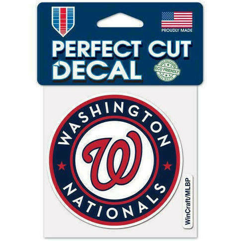 Washington Nationals 4" x 4" Perfect Cut Color Decal