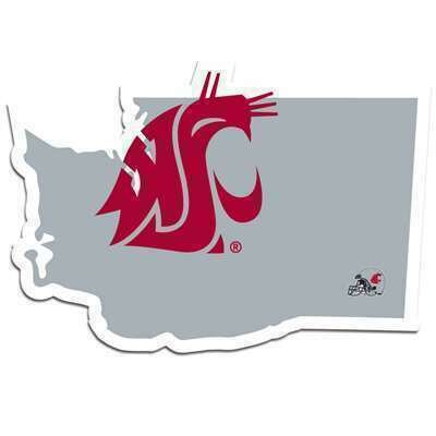 Washington State Cougars 5" x 5" Home State Decal