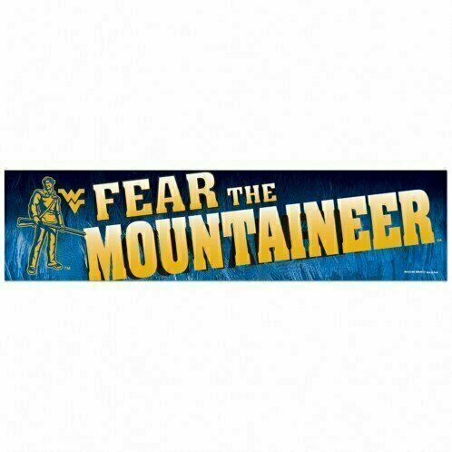 West Virginia Mountaineers 3" x 12" Bumper Sticker