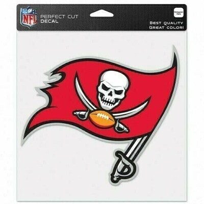 Tampa Bay Buccaneers 8" x 8" Perfect Cut Color Decal