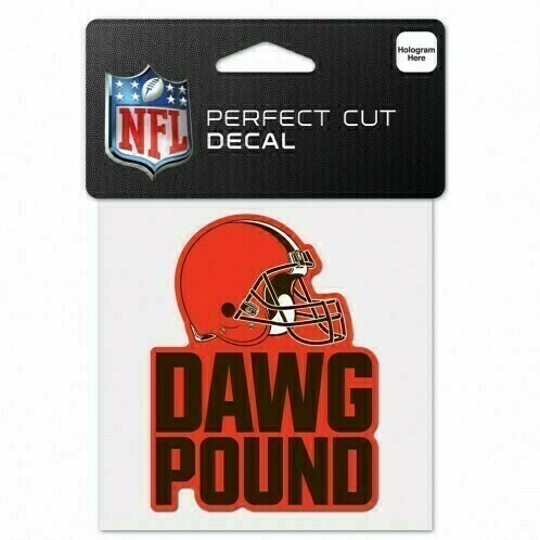 Cleveland Browns Dawg Pound 4" x 4" Perfect Cut Color Decal