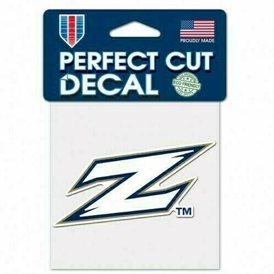Akron Zips 4" x 4" Perfect Cut Color Decal