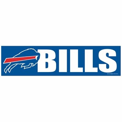 Buffalo Bills 3 Buffalo Bills 3" x 12" Bumper Sticker