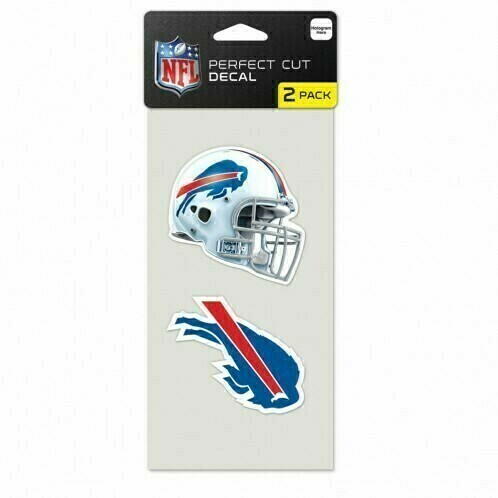 Buffalo Bills 4" x 8" Perfect Cut 2 Piece Decal