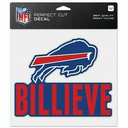 Buffalo Bills Slogan 8" x 8" Perfect Cut Color Decal
