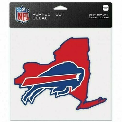 Buffalo Bills State 8" x 8" Perfect Cut Color Decal