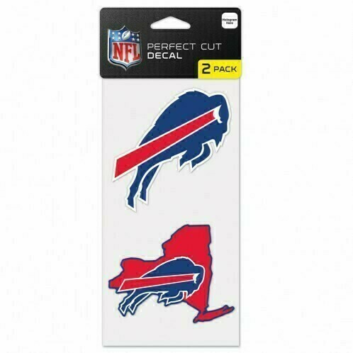 Buffalo Bills State 4" x 8" Perfect Cut 2 Piece Decal