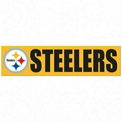 Pittsburgh Steelers 3" x 12" Bumper Sticker