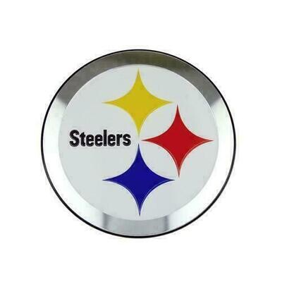Pittsburgh Steelers 3.25" x 3.25" Aluminum Color Team Emblem
