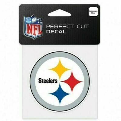 Pittsburgh Steelers 4" x 4" Perfect Cut Color Decal