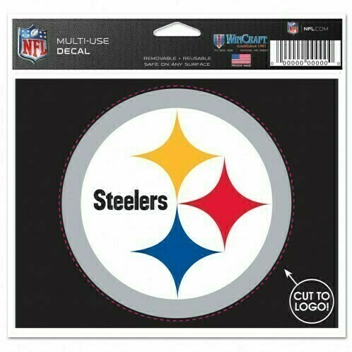 Pittsburgh Steelers 4.5" x 5.75" Multi-Use Decal Cut to Logo