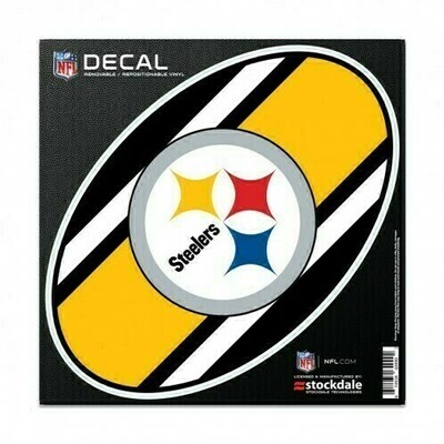 Pittsburgh Steelers 6" x 6" Repositionable Team Stripes Decal