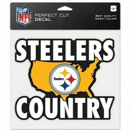 Pittsburgh Steelers Country 8" x 8" Perfect Cut Color Decal