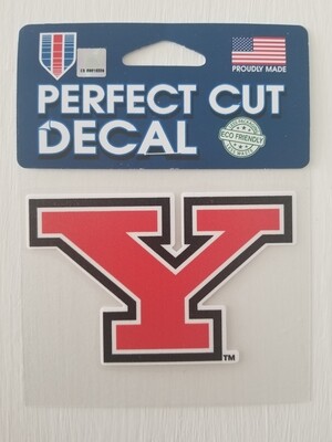 Youngstown State Penguins 4" x 4" Perfect Cut Color Decal