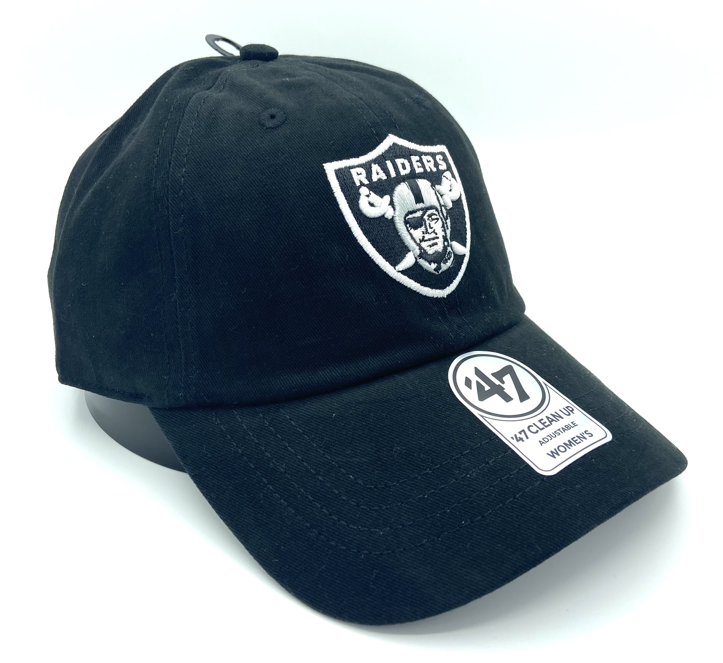 Women's Las Vegas Raiders '47 Black Sidney Clean Up Adjustable Hat