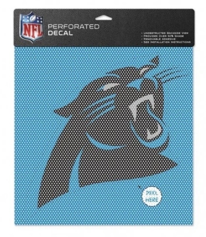 Carolina Panthers 17" x 17" Perforated Decal