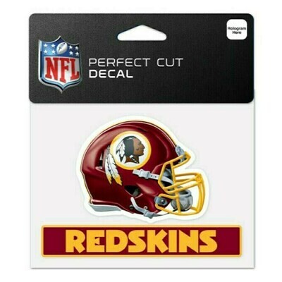 Washington Redskins 4" x 5" Perfect Cut Color Decal