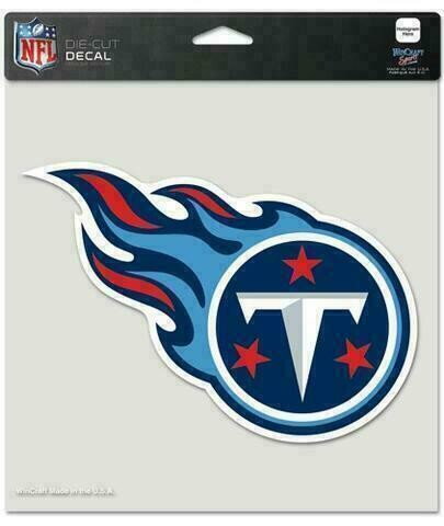 Tennessee Titans 8" x 8" Perfect Cut Color Decal