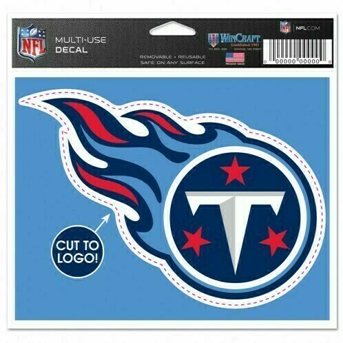 Tennessee Titans 4.5" x 5.75" Multi-Use Decal Cut to Logo