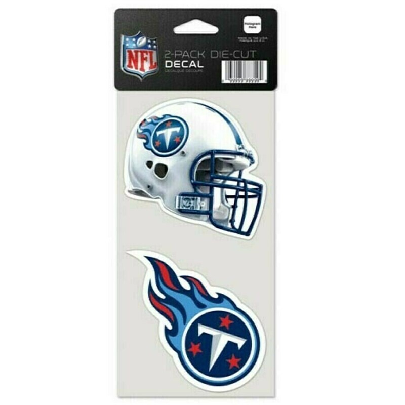 Tennessee Titans 4" x 8" Perfect Cut 2 Piece Decal