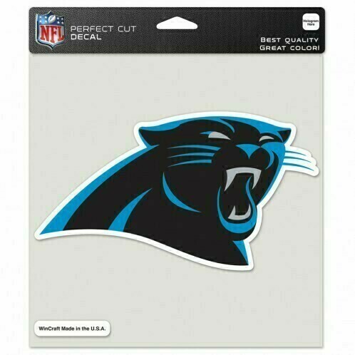 Carolina Panthers 8" x 8" Perfect Cut Color Decal