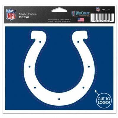 Indianapolis Colts 4.5" x 5.75" Multi-Use Decal Cut to Logo