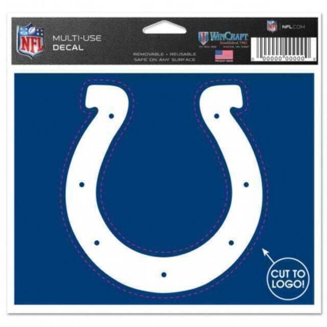 Indianapolis Colts 4.5" x 5.75" Multi-Use Decal Cut to Logo