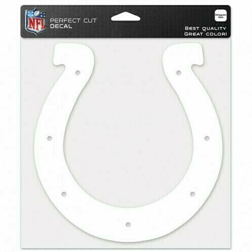 Indianapolis Colts 8" x 8" Perfect Cut White Decal
