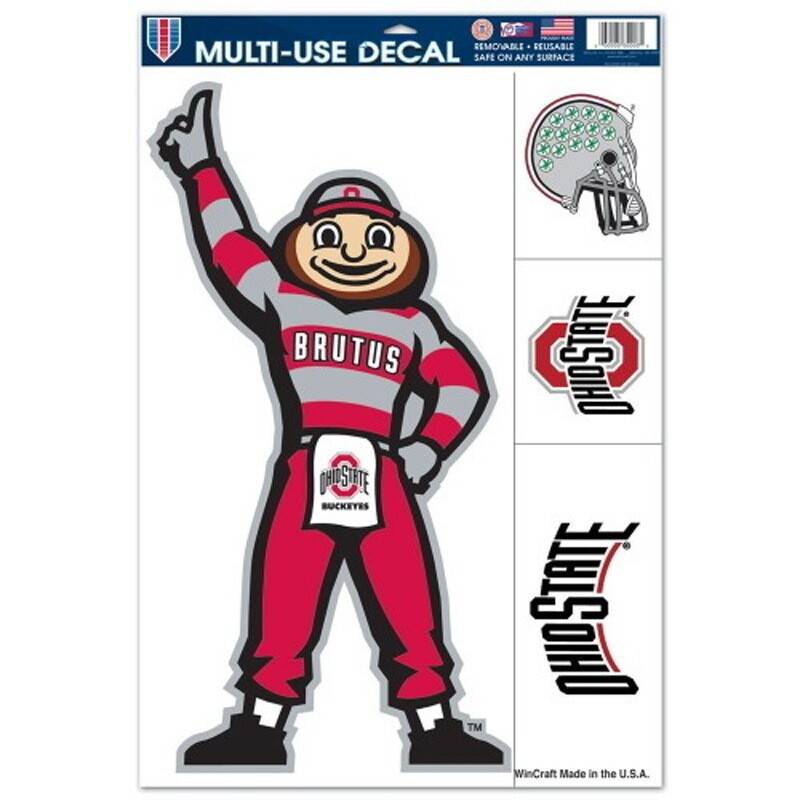Ohio State Buckeyes 11" x 17" Brutus Ultra 4 Piece Decal