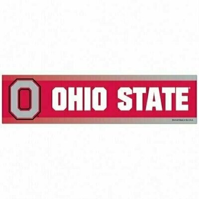 Ohio State Buckeyes 3" x 12" Bumper Sticker